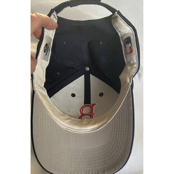 Boston Red Sox Logo Baseball Cap Hat Adjustable Navy Blue - Picture 5 of 7
